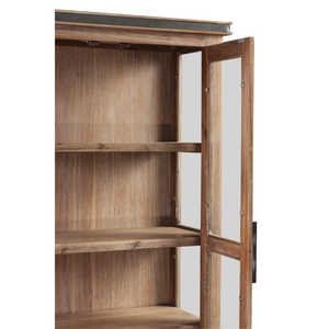 Armoire vitrine en bois de marque ATLAS Meubles de salon en bois massif de chêne Armoire fournisseur vietnamien Fabricant - Product Image 5