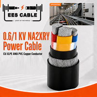 Câble d'alimentation monobrin CU XLPE AWA PVC avec conducteur en cuivre, isolation XLPE, armure en aluminium et gaine en PVC