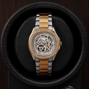 สายนาฬิกาออโตเมติกสำหรับผู้ชายดีไซน์สายสแตนเลสสองสี - Product Image 1