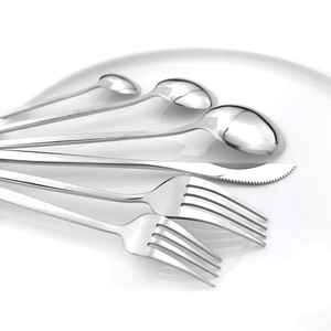 ชุดช้อนส้อมมีดสแตนเลสคุณภาพดีที่สุดอุปกรณ์รับประทานอาหารทำจากเหล็กกระจกชุดเครื่องใช้บนโต๊ะอาหารคุณภาพสูง - Product Image 6