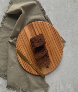 Planche à découper de cuisine en bois d'acacia avec motif rond en bambou pour steak, pizza et légumes, utilisation de la planche à fromage - Product Image 3