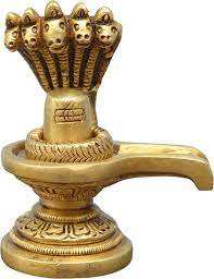 Laiton pur Divine Medium Narmadeshwar Shivling Meilleure vente Logo personnalisé Décor de table fini doré en gros - Product Image 4