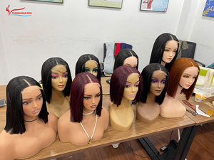 8 pouces 10 pouces Bob Perruques Cheveux Humains Dentelle Fermeture 2x6 2x4 Os Droite Perruques Cheveux pour Femmes Noires Prix Pas Cher - Product Image 6