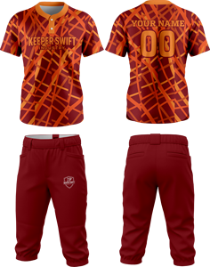 Nouveauté Vêtements de sport Nom personnalisé imprimé Tissu 100% polyester Meilleur prix Uniforme de softball - Product Image 1