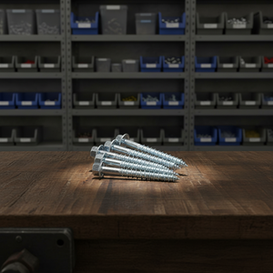 Tornillo de Cabeza Hexagonal Externa de Acero al Carbono de Alta Resistencia Clase 4, Métrico y en Pulgadas, Punta Afilada, Rosca Gruesa para Madera, HRC22-32, DIN - Product Image 1