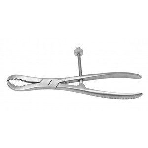 <b>Small</b> Manual Reduction Forceps Spin Lock Serrated Jaws Stainless Steel High Quality CE Certified Orthopedic Surgical Instrument - Product Image 1
