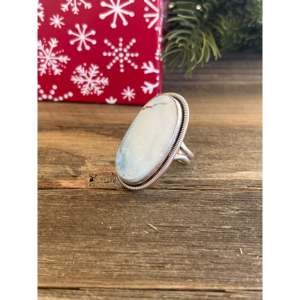 Wydell Billie Golden Hill Turquoise <b>Sterling</b> <b>Silver</b> <b>Adjustable</b> <b>Ring</b> Gift Ready - Product Image 4