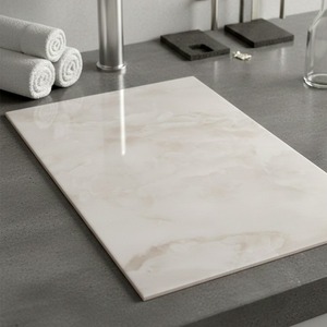 Beige Marble Look 20x30cm Digital Print Ceramic <b>Wall</b> <b>Tile</b> Soft Beige Stone Texture Elegant Marble Finish 200x300mm <b>Wall</b> <b>Tile</b> - Product Image 3