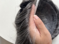 Prothèse capillaire texturée courte pour hommes, couleur gris 1b10 1b20 1b30 1b40 1b65 1b80, système de remplacement capillaire pour hommes souffrant de calvitie
