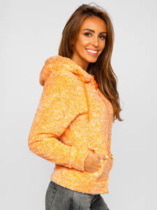 เสื้อมีฮู้ดแบบสวมหัวมีซิปคอสูงสำหรับผู้หญิงเสื้อขนแกะเชอร์ปาเสื้อลำลองเสื้อเปล่าแบบสวมหัวชุดวอร์มแบบสวมหัวเปิดไหล่ - Product Image 2