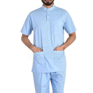 Combinaison de gommage fonctionnelle pour médecins avec évents latéraux et poches sécurisées pour outils Uniforme de médecin pour hommes - Product Image 1
