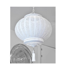 Classic Design Pure Iron <b>Moroccan</b> <b>Lantern</b> Solid Iron White Color Hanging <b>Lantern</b> at Best Price in India - Product Image 2
