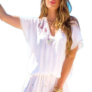 Vestido Midi de Verano 2026 para Mujer, Personalizable, de Gasa, Mini Vestido Floral Tejido, Precio Razonable, Informal, Lavable, Moda Femenina - Product Image 1