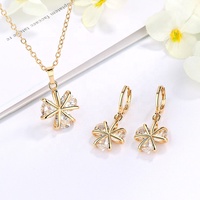 Joyería de Moda Oro Bijouterie, Juego de Aretes Turcos al por Mayor con Diseño de Dijes Chapados en Oro de 18k para Regalo de Boda