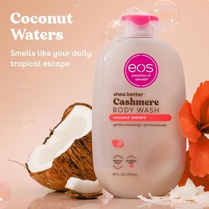 Gel de Baño Humectante Cremoso EOS Coconut Waters Cashmere 16oz con Manteca de Karité, Vitamina E, pH Balanceado, Vegano, Venta al por Mayor - Product Image 3