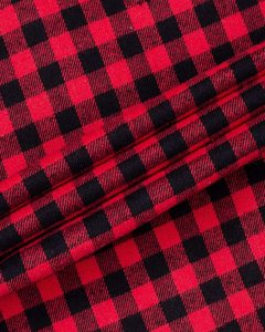 Dernière mode personnaliser boîte rouge et noire chemises en flanelle pour hommes poches à insérer coupe personnalisée boutonnée coton/polyester vêtements d'automne - Product Image 5