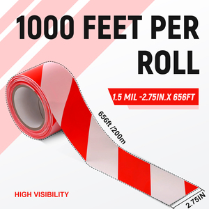 Khả năng hiển thị cao PE cảnh báo băng không dính an toàn cuộn cho công nghiệp nguy hiểm khu vực đường làm việc xây dựng đánh dấu - Product Image 3