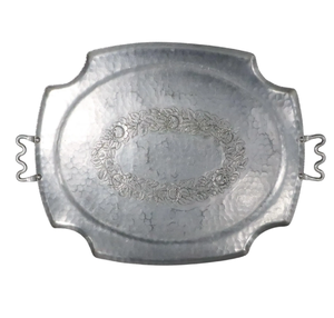 ถาดเสิร์ฟชากาแฟอลูมิเนียมทรงสี่เหลี่ยมถาดเสิร์ฟพร้อมหูจับ - Product Image 2