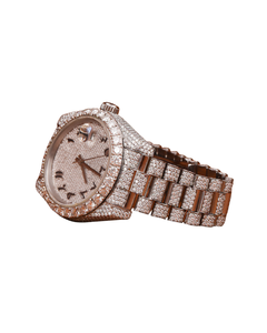 Nuevo Reloj de Pulsera de Lujo para Hombre, Oro Blanco, Estilo Hip Hop, Original, Claridad VVS, Moissanita, Cristal de Cuarzo Inteligente - Product Image 2