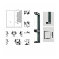 Ventana Abatible de Aluminio con Doble Acristalamiento, Malla Magnética, Aislamiento Acústico y Térmico, Apertura Exterior, Certificación Energy Star, para Dormitorio de Villa