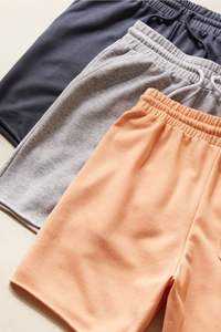 New Arrival Plus Size Sweat Shorts with Elastic Mid Waist <b>Drawstring</b> Closure Various Breathable Fabric Options Available - Product Image 2