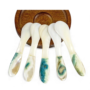 Cuchara de Nácar para Servir Yogur y Caviar, Producto Artesanal de Vietnam - Product Image 1