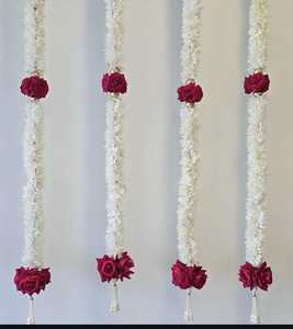 สายกุหลาบดอกมะลิฉากหลังบนเวทีการตกแต่ง haldi mehendi Sangeet การตกแต่งคริสมาสต์อุปกรณ์ปาร์ตี้การตกแต่งเพดาน - Product Image 4