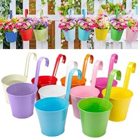 Macetas colgantes de terracota, cerámica escultórica geométrica Boho Chic para plantas de interior y exterior, cesta colgante de macramé, tendencia moderna