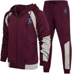 Casual Sublimation Polyester Hoody Blank Track Suit <b>Plain</b> Set Unisex Sweat suits Hoodies Custom Logo Men's <b>Tracksuit</b> - Product Image 3