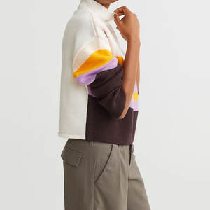 Arrivée chaude Femmes À Manches Longues O Cou Pull À Vendre Complet Personnalisé Logo Coton Dames Pull - Product Image 4