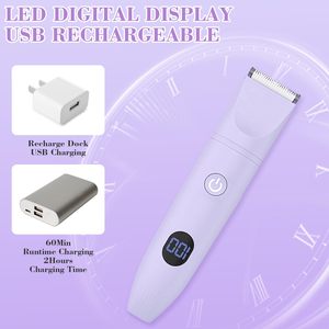 Nueva Depiladora Eléctrica para Mujer, Depiladora Húmeda y Seca de Doble Cuchilla, Resistente al Agua IPX7, Recortadora Corporal para Bikini, Rostro, Axilas, Piernas y Brazos - Product Image 3