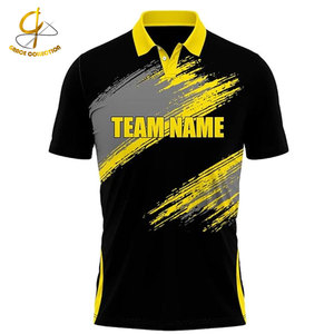 เสื้อคริกเก็ตพิมพ์ลายสีสันสดใสแบบซับลิเมชั่นเต็มตัว พร้อมขนาดที่ปรับแต่งได้และผ้าฝ้าย 100% สำหรับผู้ชาย - Product Image 2