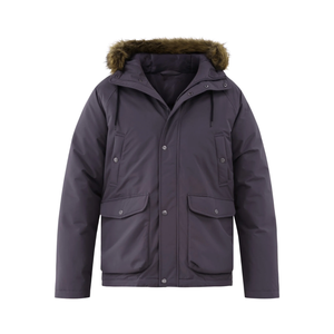 Veste d'hiver parka unisexe à capuche longue avec fermeture éclair, design ample, doublure épaisse, grande taille, streetwear - Product Image 2