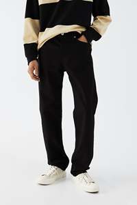 Vaqueros de mezclilla azules rectos de alta calidad estilo baggy a la moda, vaqueros baggy personalizados para hombre, vaqueros holgados de estilo hip hop urbano. - Product Image 3