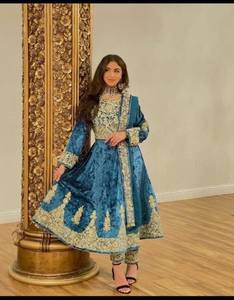 Vestido de Mujer Estilo Afgano, Tallas y Colores Personalizados, Mangas Largas, Transpirable, con Encaje, para Bodas y Fiestas, Vestidos Vintage para Adultos - Product Image 3