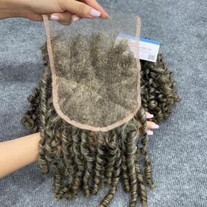 เครื่องต่อผม14นิ้วแบบทอทอเป็นลอนอบไอน้ำสีเทาพร้อมฝาปิดแบบ4x4 HD - Product Image 3