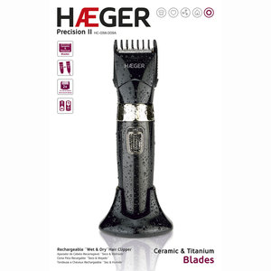 Tagliacapelli ricaricabile per uso bagnato e asciutto, 2 pettini, 45 min. (Haeger HC-03W.009A) - Product Image 3