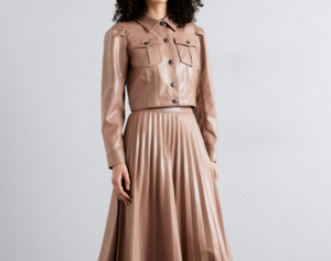 เสื้อแจ็กเก็ตหนังแฟชั่นฤดูหนาวแขนยาวทรงสลิมฟิตสำหรับใส่ในชีวิตประจำวันในฤดูใบไม้ร่วง - Product Image 2