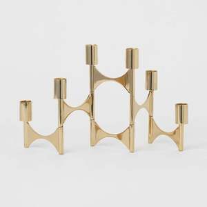 Minimalist Aluminium Candle <b>Holders</b> Cube and Cylinder Golden Metal Tealight <b>Stands</b> Decorative Candleholder Modern Home Decor - Product Image 6