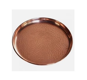 Plateau de service en cuivre de conception unique, plat de serveur pour bar d'hôtel à domicile, à utiliser à la main pour la vente - Product Image 3