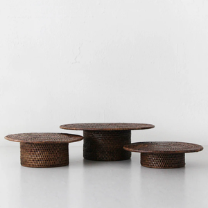 จานอาหารหวายแบบชนบทดีไซน์ใหม่ล่าสุดสำหรับวางบนโต๊ะอาหารสำหรับร้านอาหารขายส่งจากช่างฝีมือชาวเวียดนาม - Product Image 2