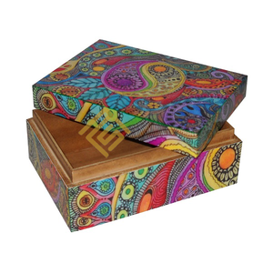 Artículo de regalo de hueso de cuerno Artículo de artesanía india Más vendido Caja de fregona única Logotipo personalizado Embalaje Collar Joyas Cajas decorativas - Product Image 4