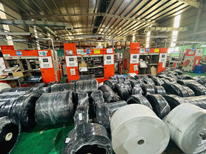 Bolsa de compras de transporte no tejida reciclada blanca ecológica personalizada, bolsa laminada tejida de polipropileno Sandy PP con logotipo a granel - Product Image 2