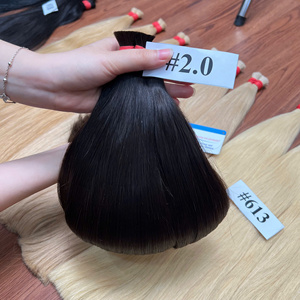 ¡CALIDAD SUPERIOR! Proveedor al por mayor de doble cutícula virgen a granel extensiones de cabello natural liso a granel - Product Image 2