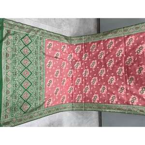 Elegante Saree de Seda Tradicional Étnico de Diseñador, Corte Regular para Mujer, Secado Rápido, para Todas las Temporadas, Fiestas, Bodas, Festivales, Uso Casual - Product Image 4