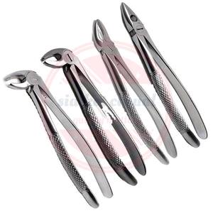 Hot Selling Tooth Extracting Forceps Premium Quality Dental Instruments Tooth Extracting 4 <b>Pc</b> Forceps <b>Set</b> - Product Image 2