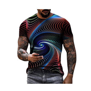 Venta al por mayor de peso pesado de alta calidad galería gráfica camiseta logotipo personalizado impreso Dept hombres camisetas de gran tamaño Drop Shoulder Tees - Product Image 1