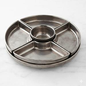 Wholesale Brown Melamine Chip And Dip Tray Sectioned <b>Serving</b> Plate Snack <b>Platter</b> Chip And Dip Trays <b>For</b> <b>Parties</b> At Best Price - Product Image 3