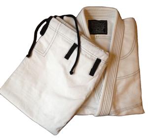 Último diseño 100% algodón blanco Jiu Jitsu uniforme parche personalizado Logo adulto Bjj Gi MMA Karate entrenamiento OEM servicio disponible - Product Image 1