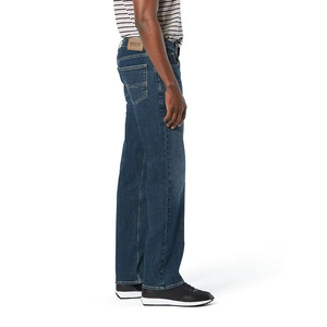 Meilleure vente Jeans en denim délavé à motif droit grande taille pour homme de qualité supérieure pantalon décontracté extensible style BD anti-rides - Product Image 3